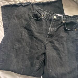 zara black denim jeans
